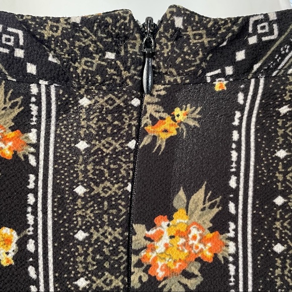 VERO MODA Floral Print Fit & Flare Midi Dress With High Neck Size XS - Picture 10 of 16